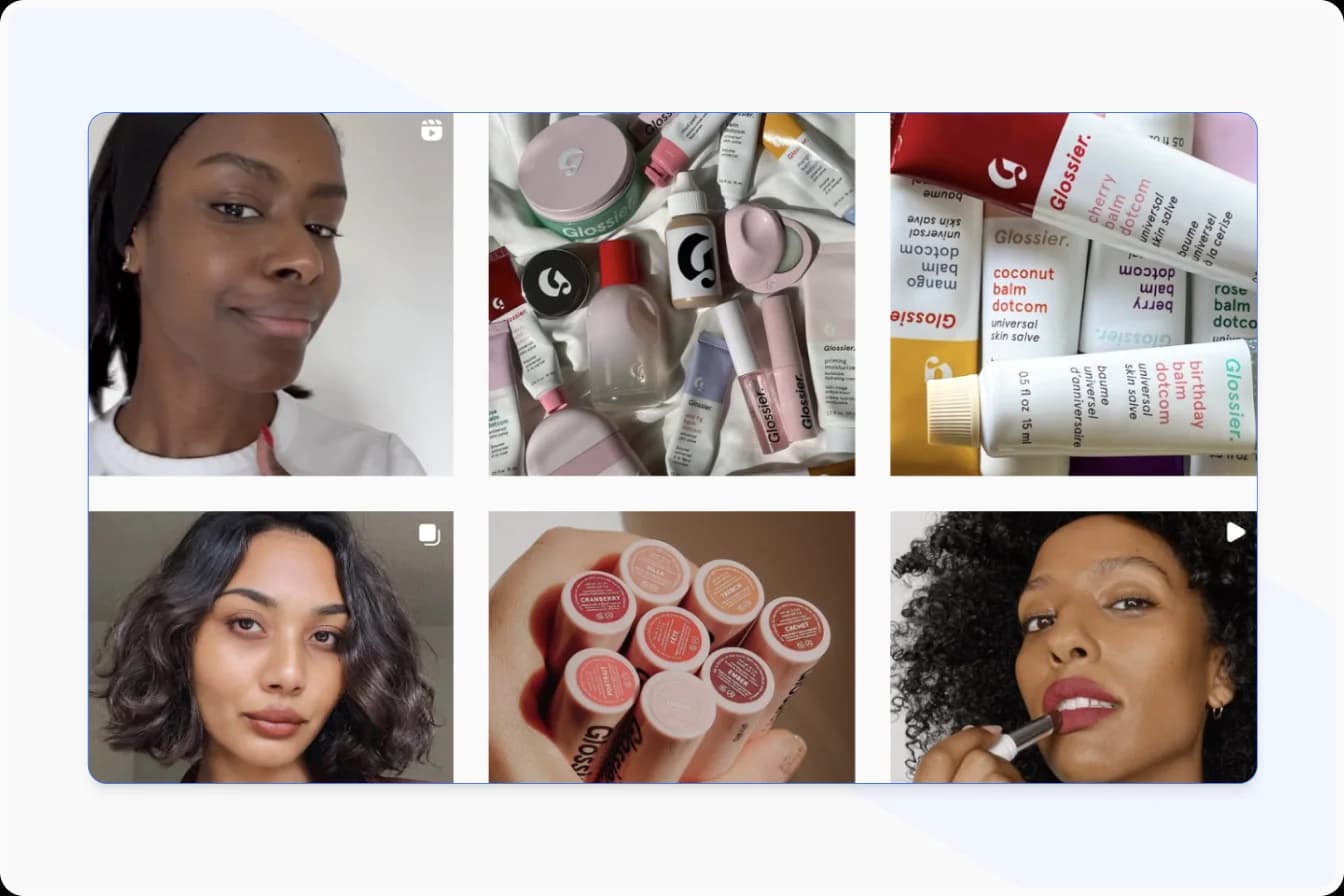 Glossier Uses Customer Photos and Reviews in Marketing
