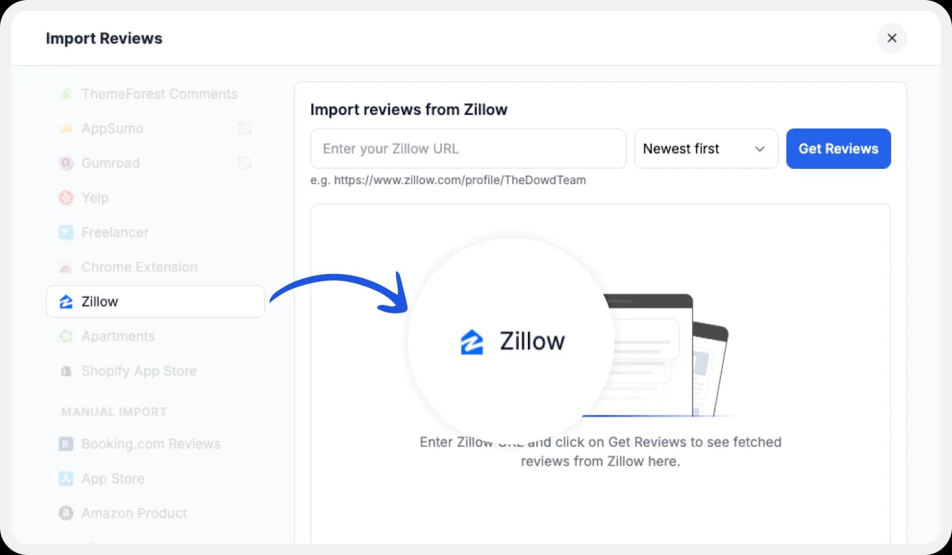 Platforms list to import reviews to Feedspace.