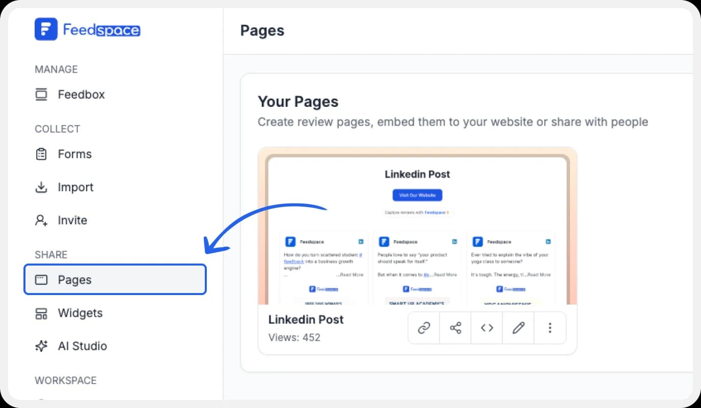 Go to the pages to select the Wall of Love