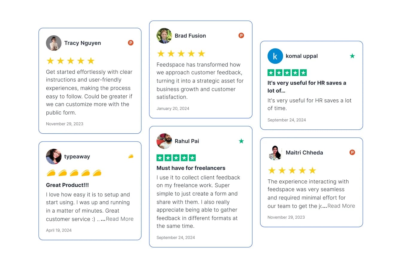 Example of positive feedback from users