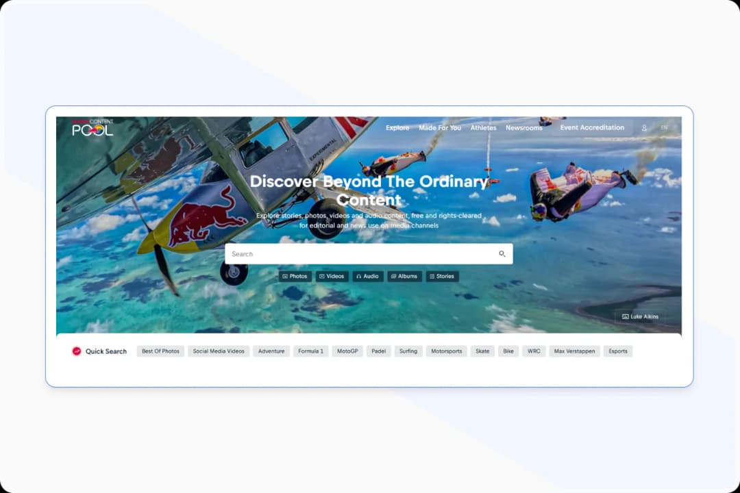 Red Bull's Collection of User Generated Action Sports Content