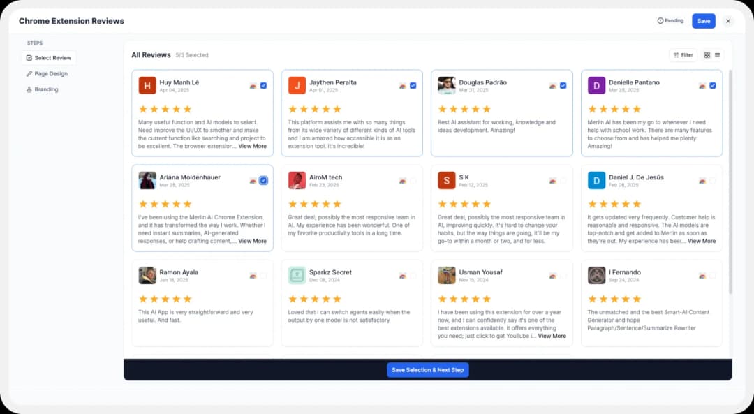 Select Chrome Extension Reviews