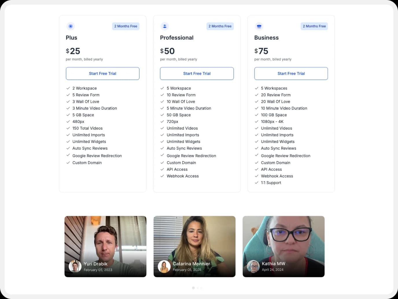 Testimonial supporting product upgrade during onboarding