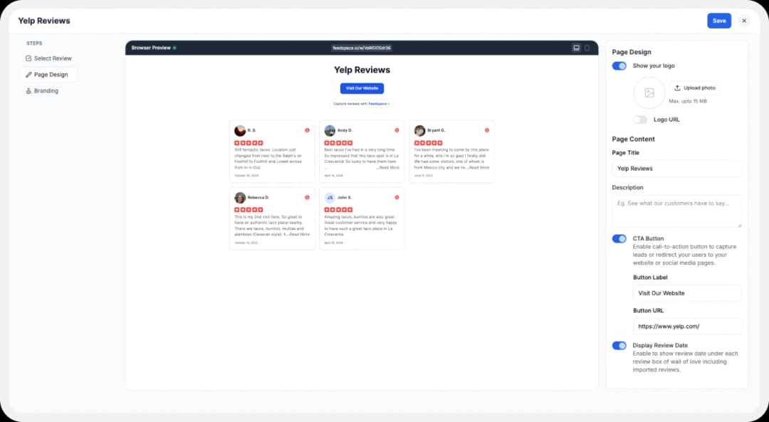 Customise Your Wall of Love