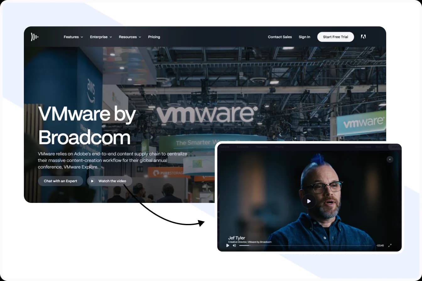 VMware video testimonial on Adobe workflow