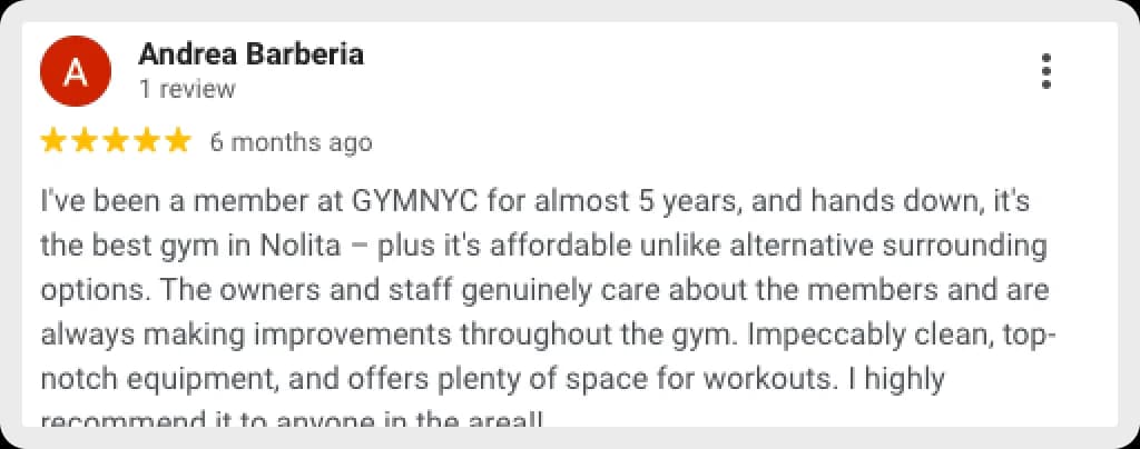 Long-term gym membership review at GYMNYC