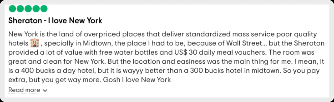 A review of the Sheraton New York Times Square Hotel.