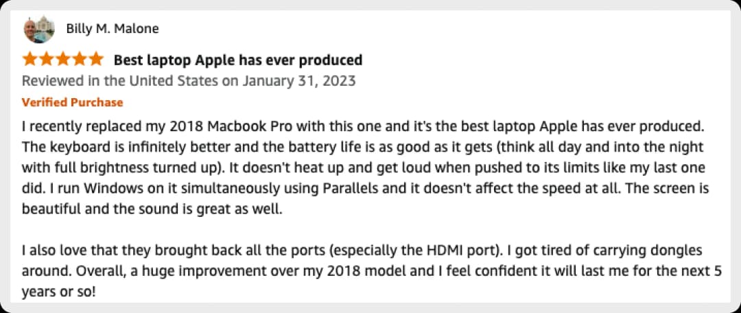 Billy M. Malone's review of the 2018 MacBook Pro. 