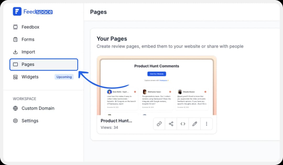 Embed Product Hunt Comments