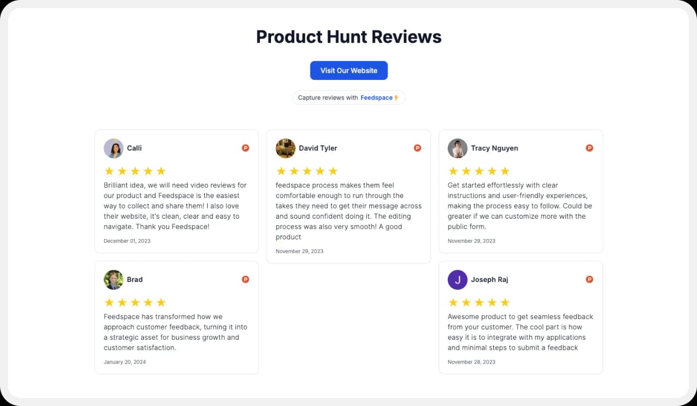 How to add Product Hunt Reviews
