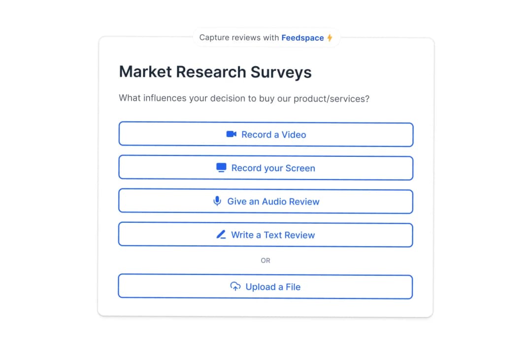 Post-purchase survey form