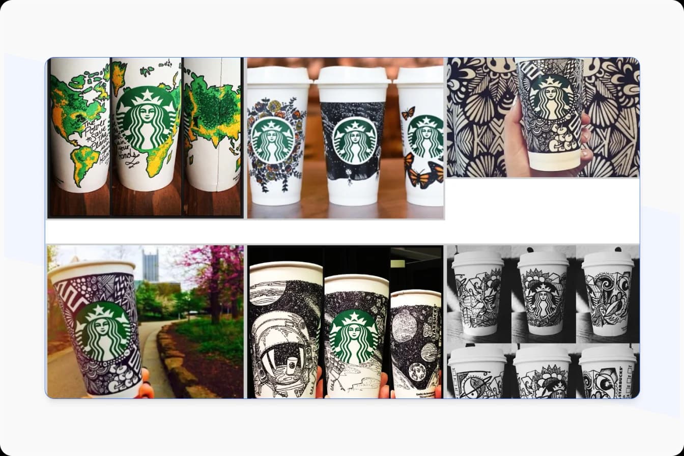 Starbucks White Cup Contest Winning User Generated Design