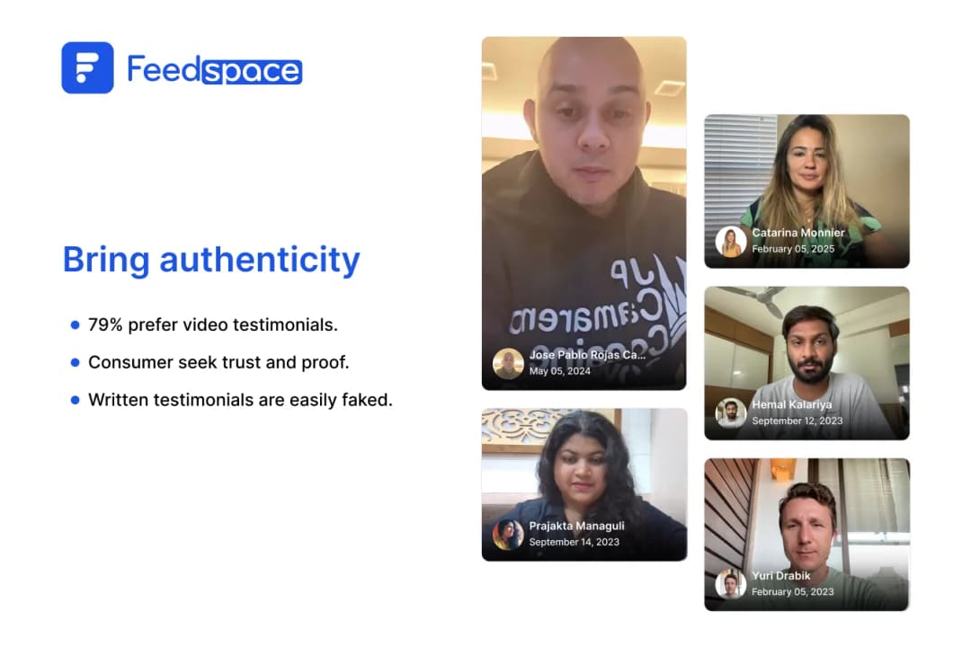 Build a trust through video testimonials