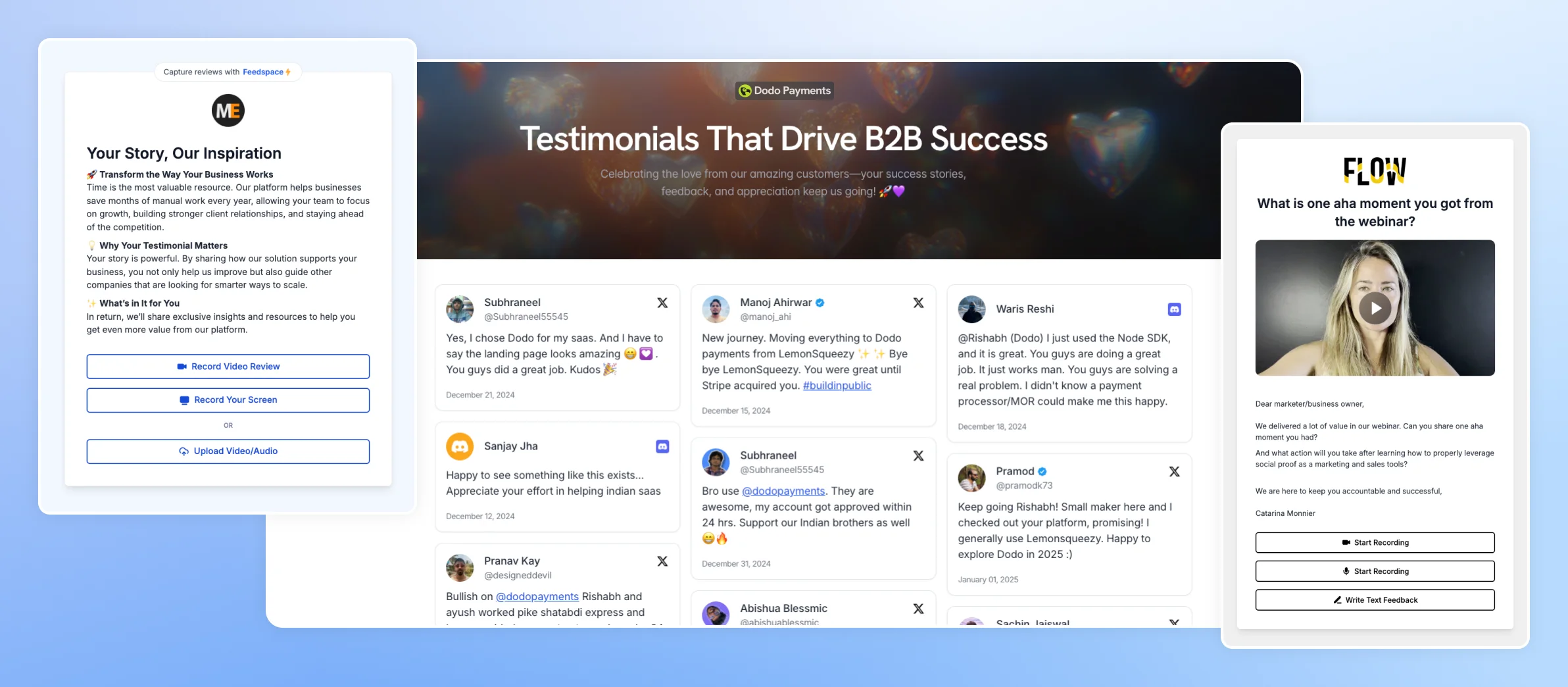 Showcase wall of love