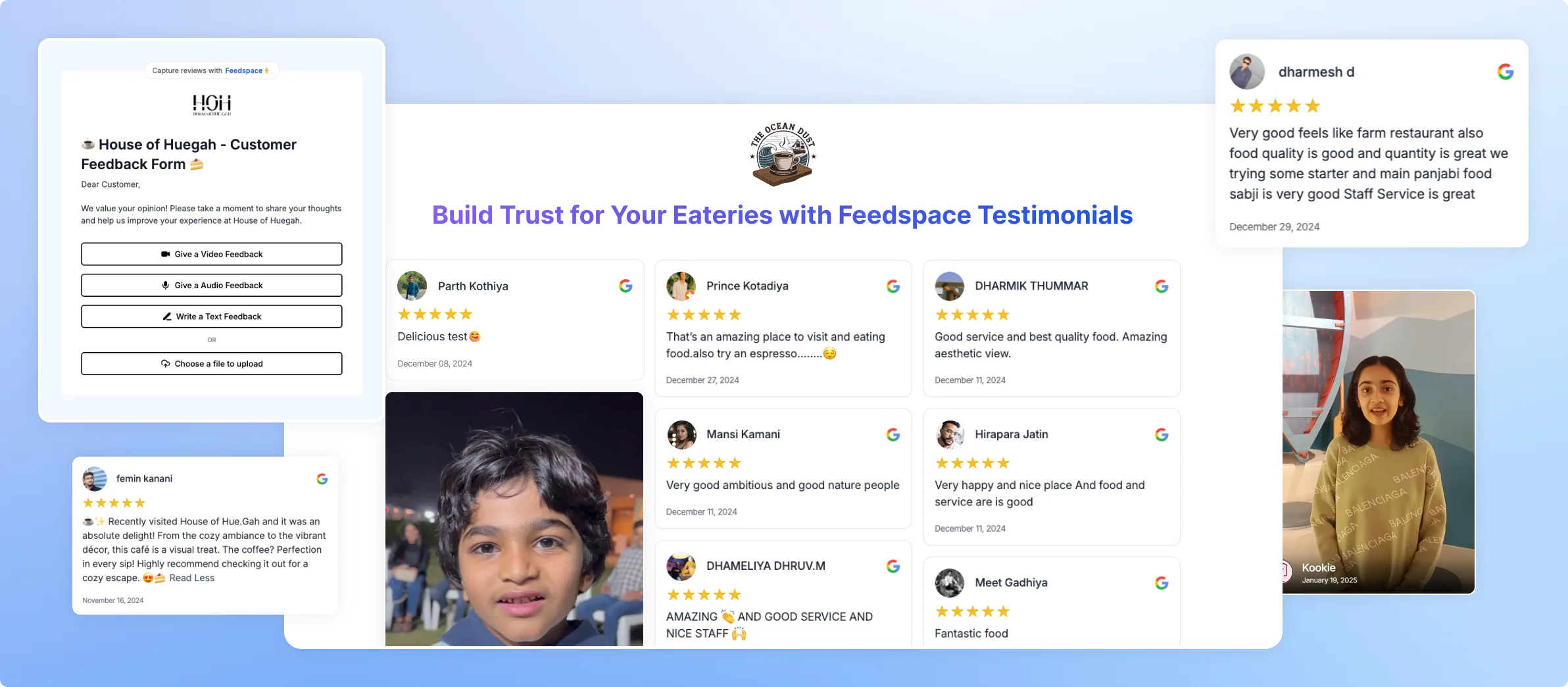 Feedspace for Restaurants