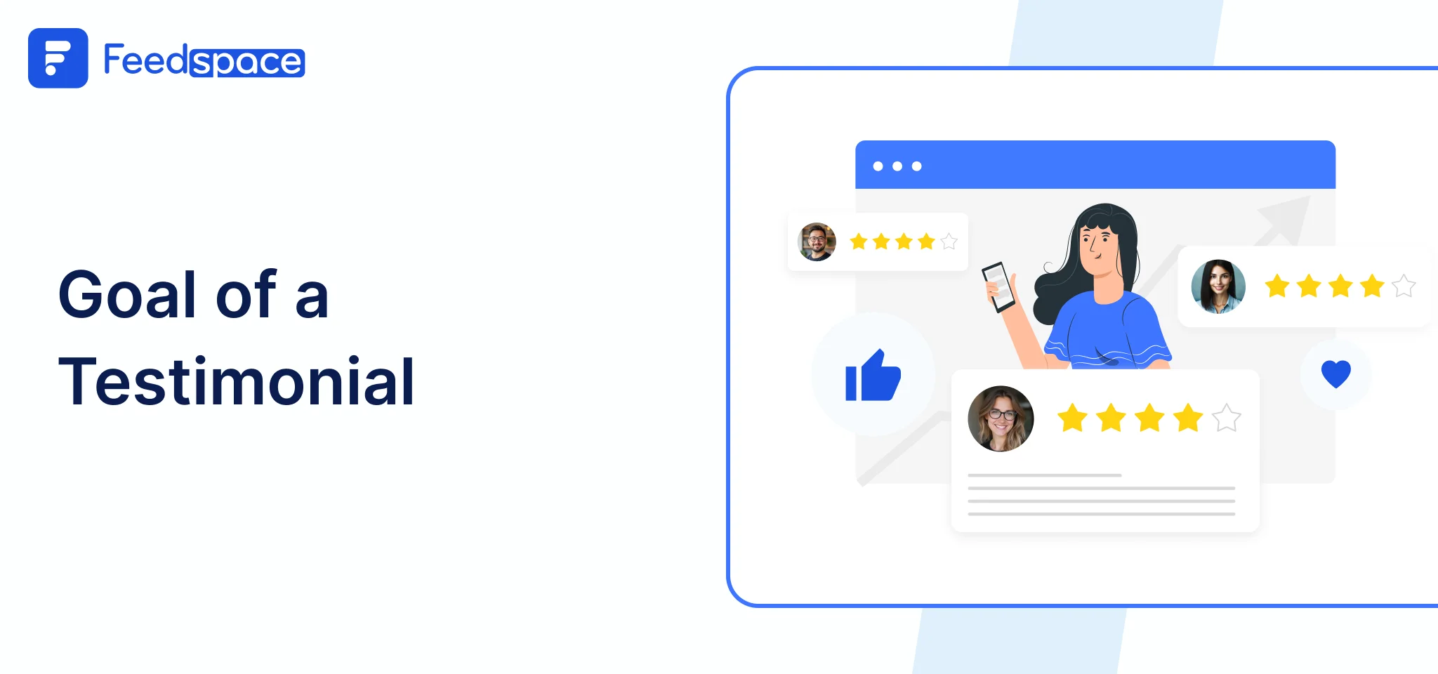 What is the goal of testimonial