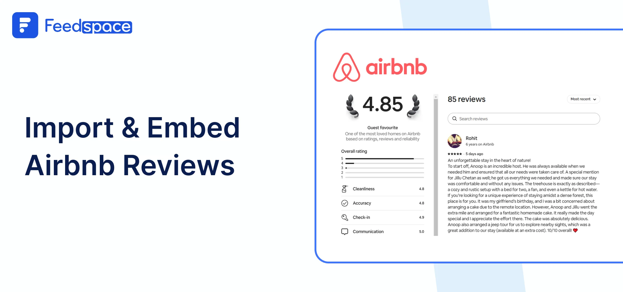 How to Import and Add Airbnb reviews to your website