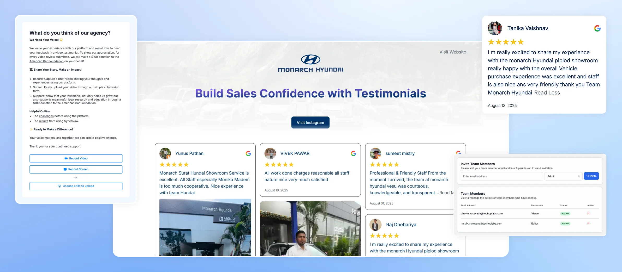 Feedspace for Sales Teams
