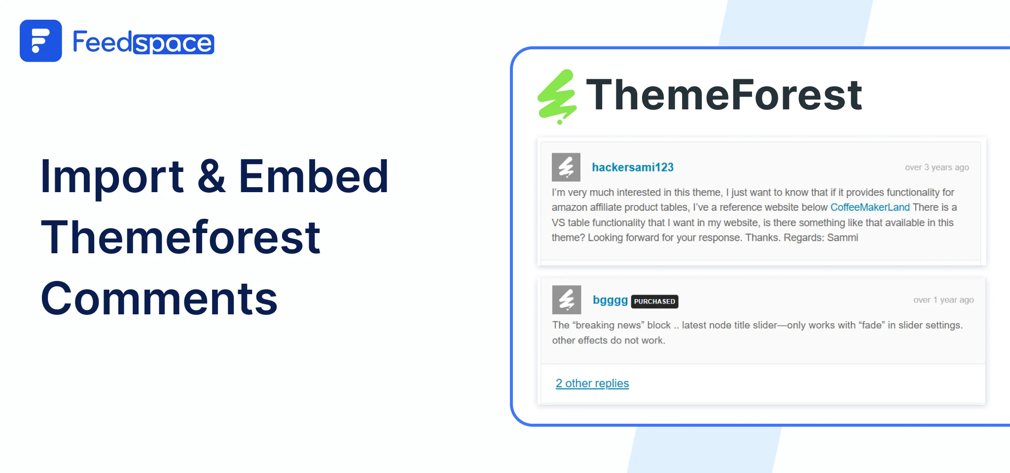 How to Embed Themeforest comments on website