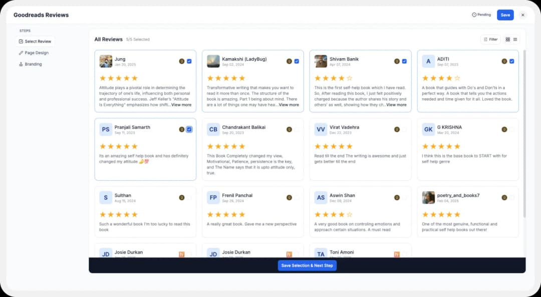 Adding IMDb reviews to website with Wall of Love