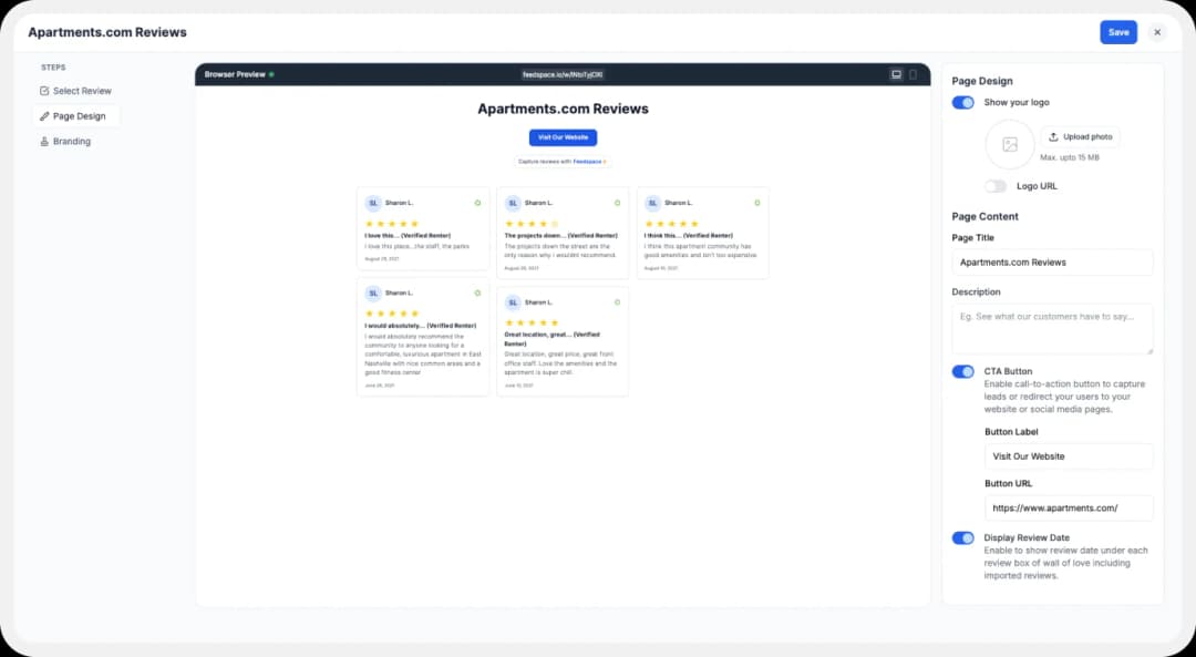 Customise Your Wall of Love