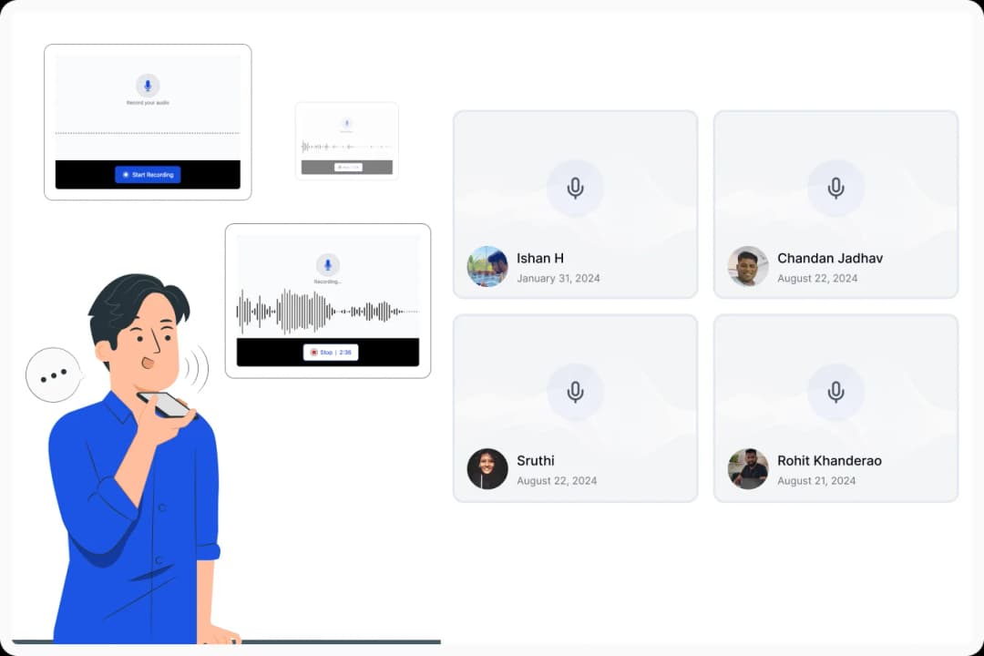 audio testimonial Type