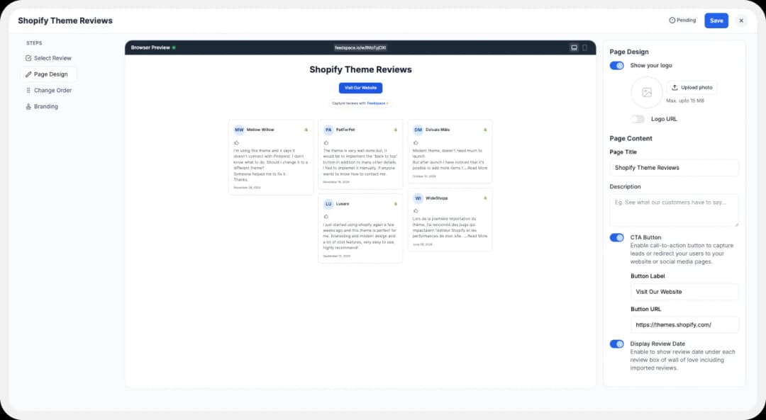 Customise Your Wall of Love