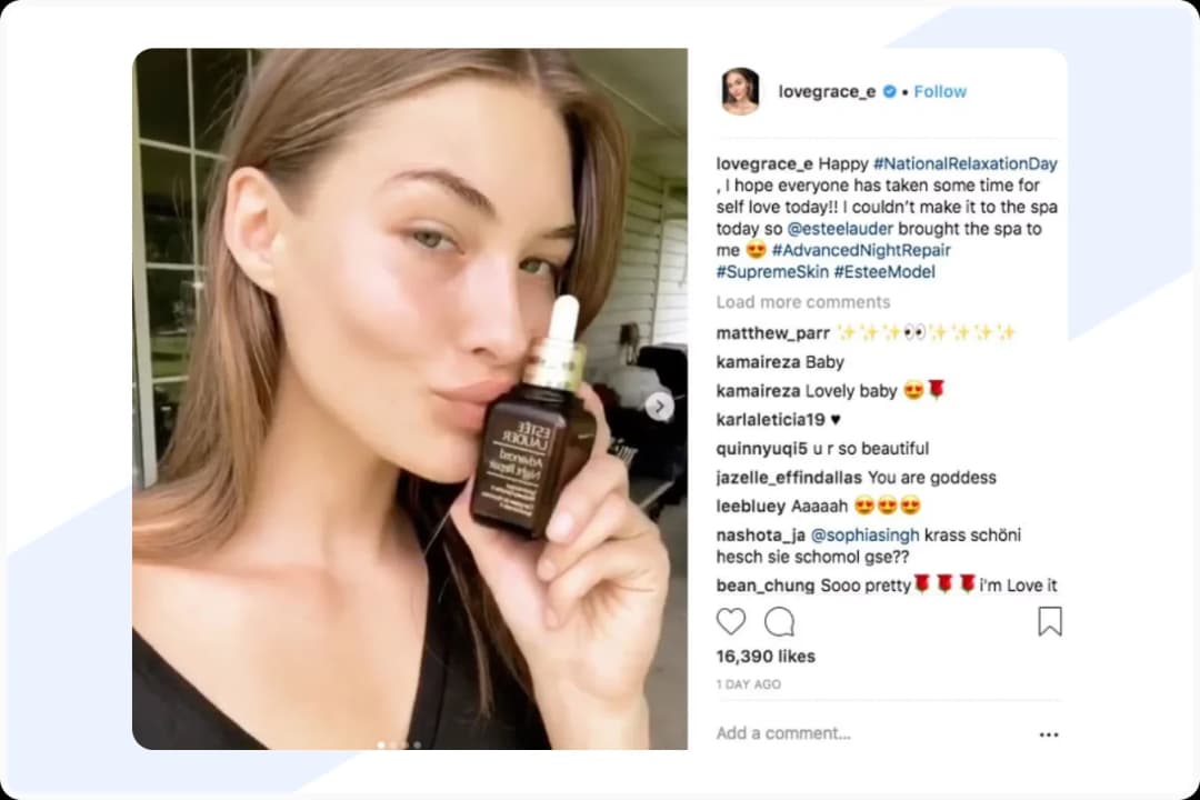 example of Influencer and Celebrity Endorsements