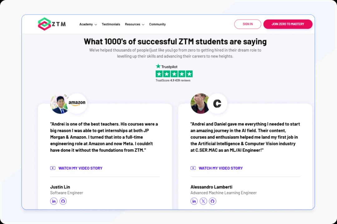 Leveraging student user-generated content and reviews to build trust and increase course enrollments