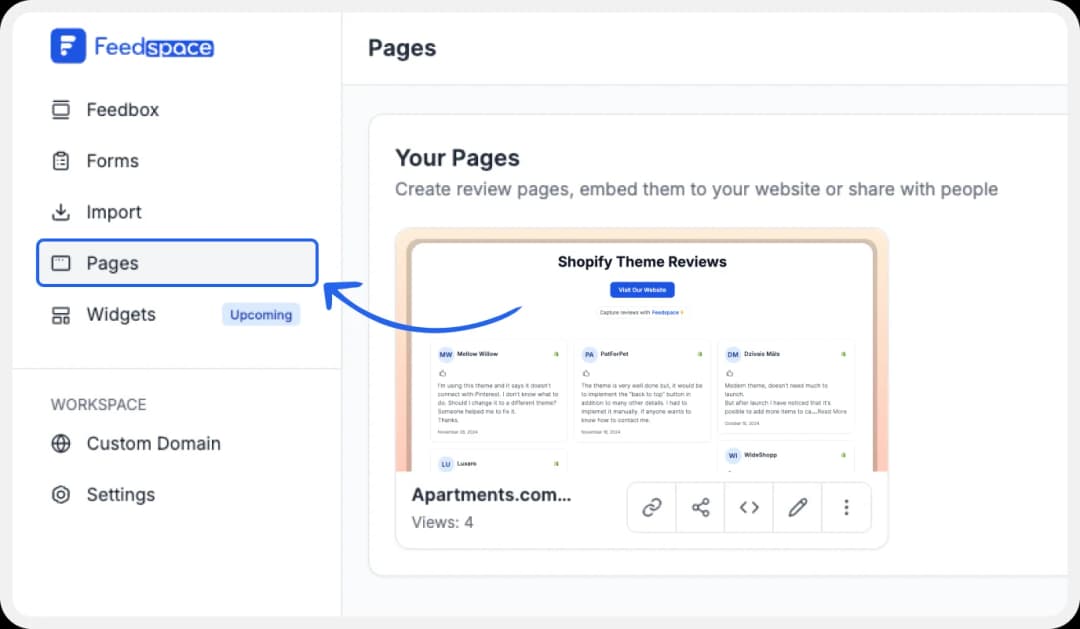 Go to the pages to select the Wall of Love