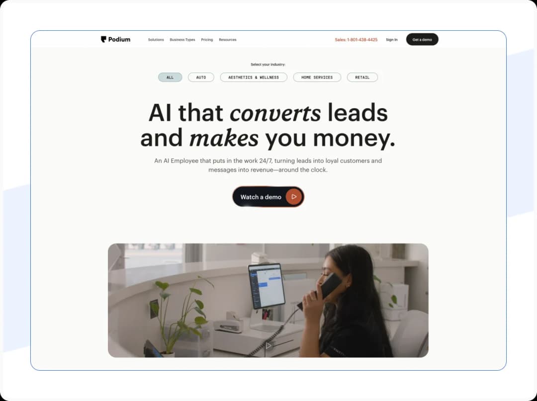 Podium Review Management Software