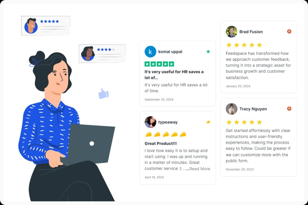 Text testimonial Type