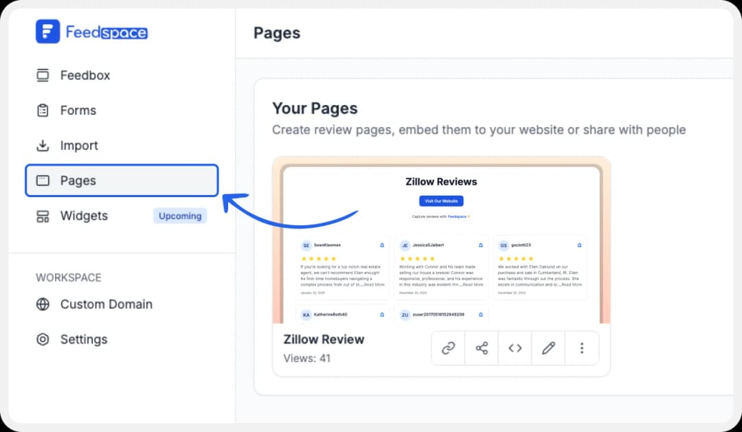 Go to the pages to select the Wall of Love