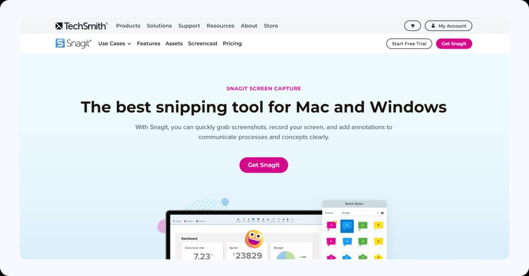 Snagit - Snipping tool for Mac and Windows