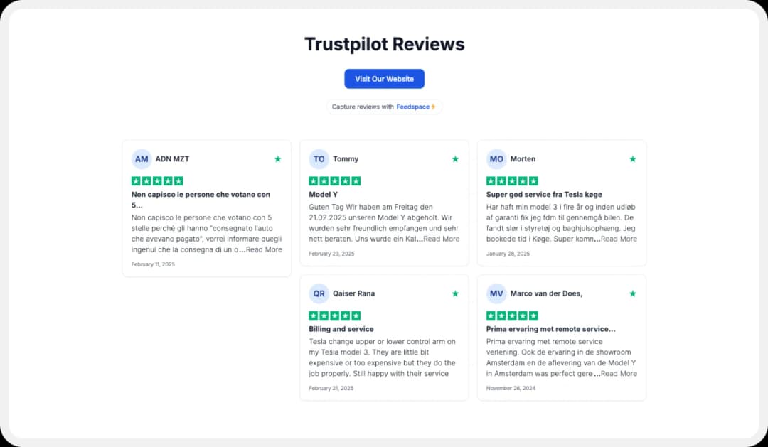 Building Wall of Love with Trustpilot Reviews