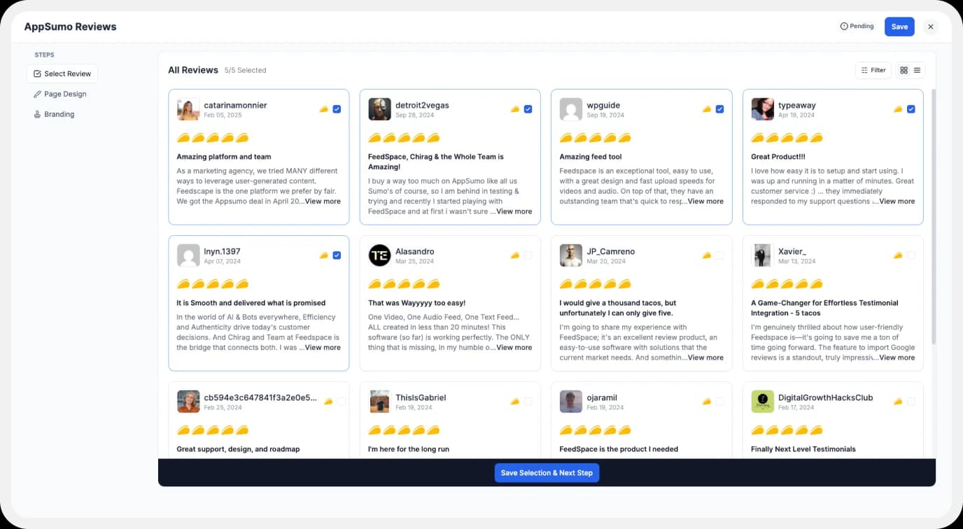 Adding AppSumo reviews to website using Wall of Love