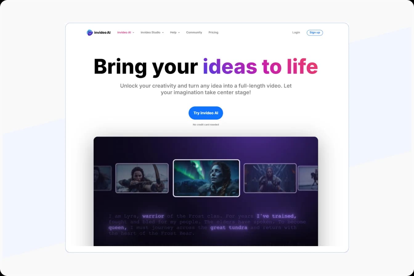 InVideo online video editor with AI-powered templates and drag-and-drop tools
