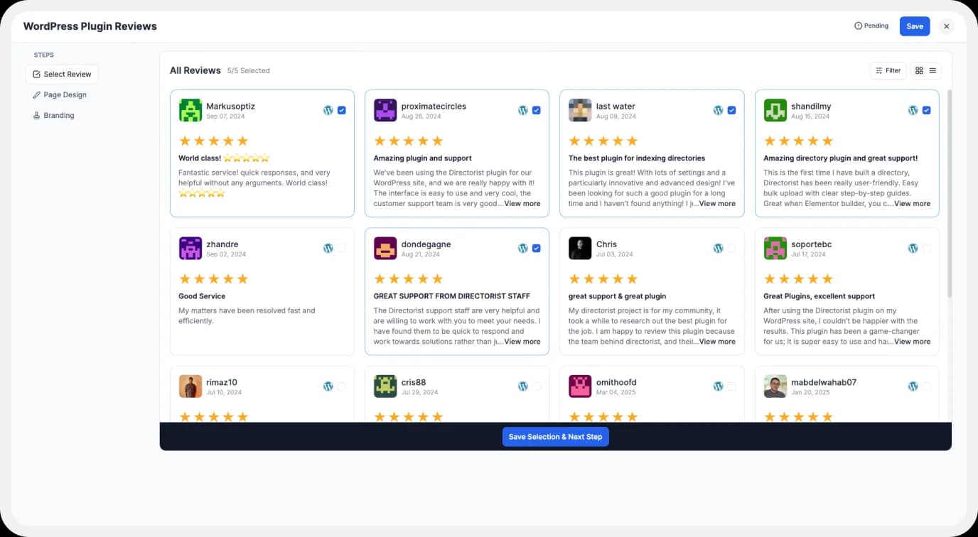 Adding WordPress Plugins reviews to website with Wall of Love.