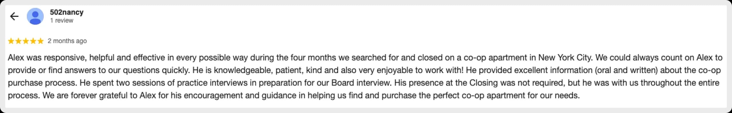 Review of real estate service for first-time home buyers by Christopher Squier